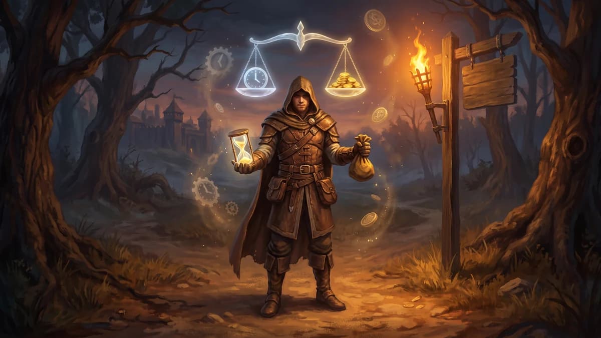 Купить золото или фармить: математика времени для занятых игроков