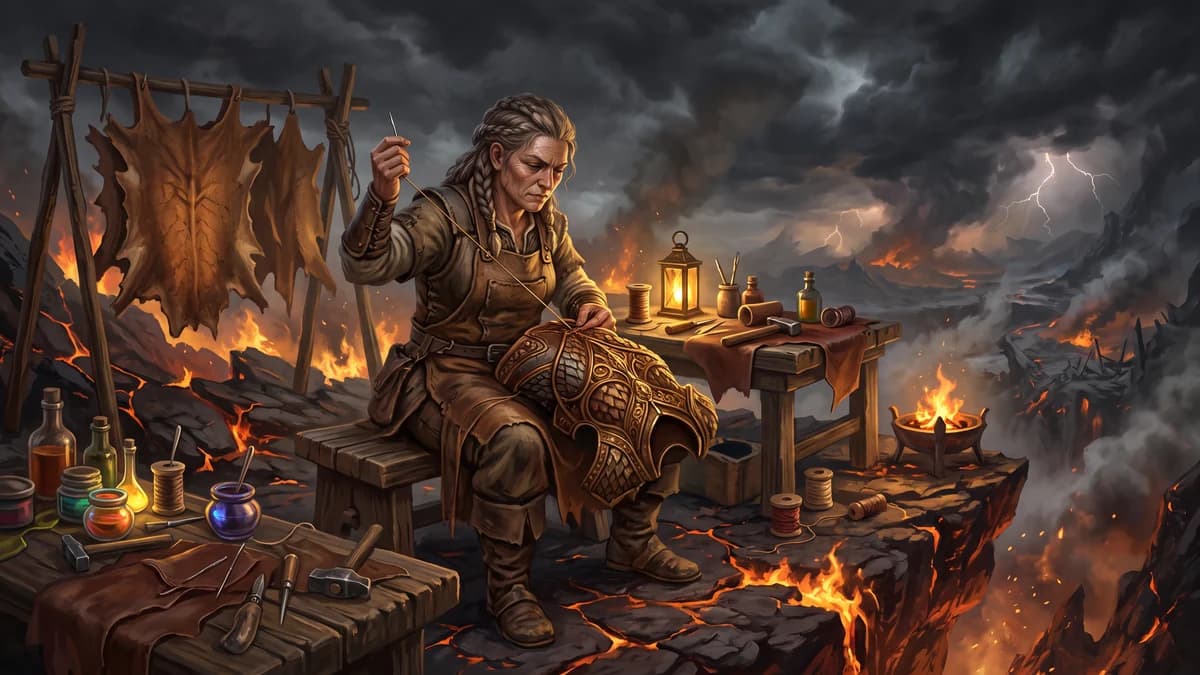 Кожевничество 450–525 в Cataclysm: накладки свирепости и клеймо тьмы
