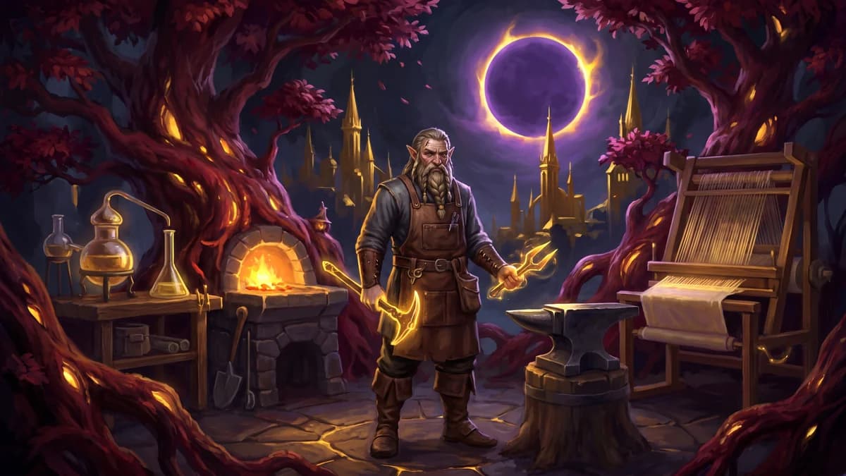 Профессии WoW Midnight 2026: полный гайд — какая выгоднее